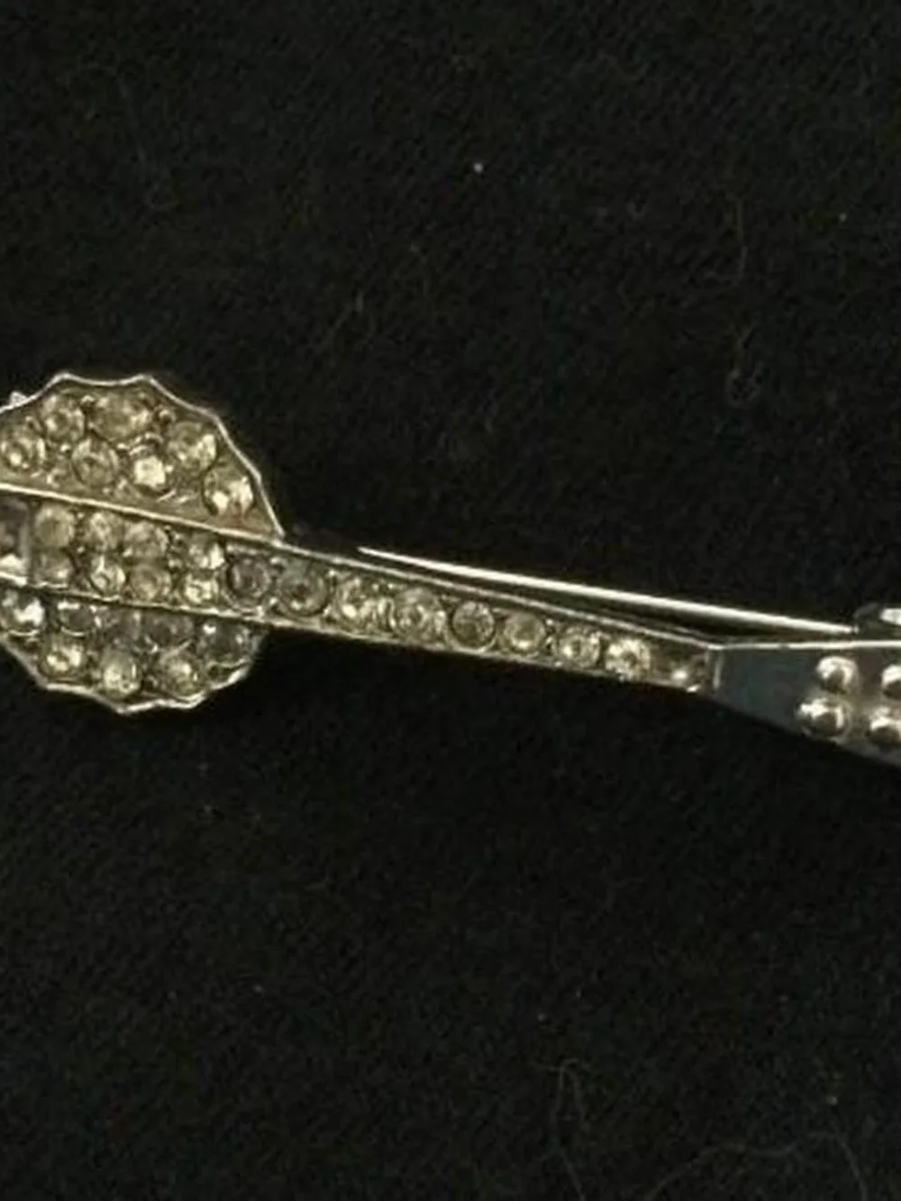 Vintage Rhinestone Mandolin Pin